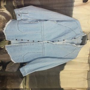 Denim shacket